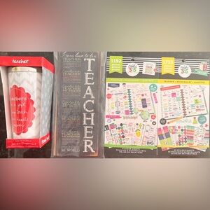Teacher Gift Bundle Cup, Magnet, And 2 Sticker Sheets #teachergifts